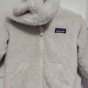 Patagonia White Fleece Hoodie